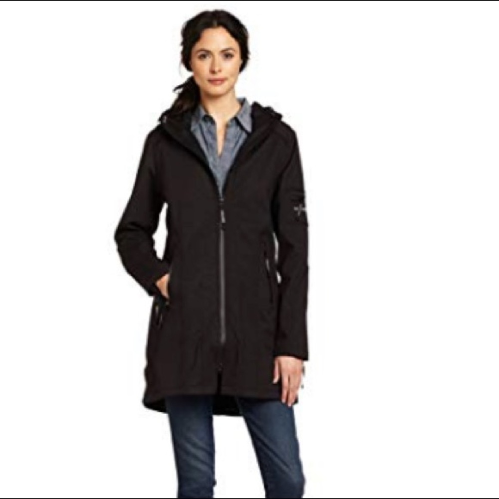 Black ILSE JACOBSEN Hornbek Raincoat with Hood